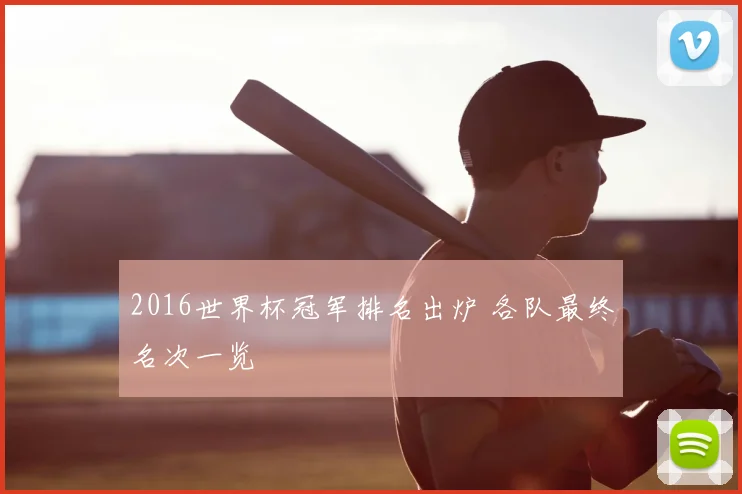2016世界杯冠军排名出炉 各队最终名次一览